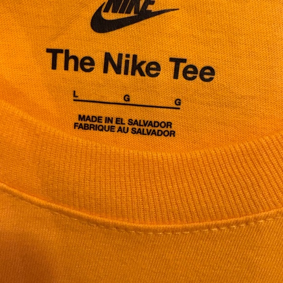 Nike Men's Yellow Graphic Tee - Picture 2 of 3